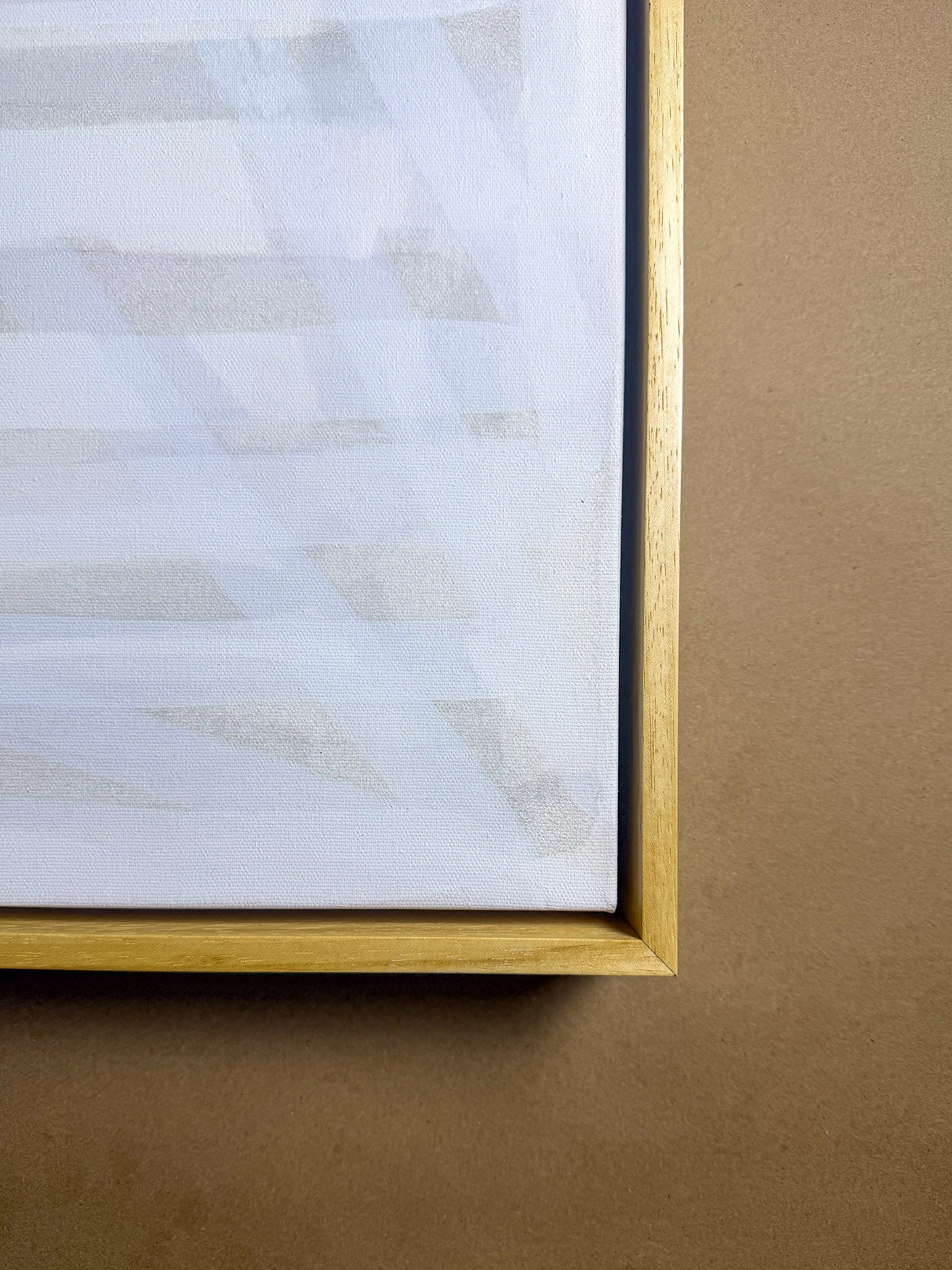 all-groups Natural Obeche wood frame closeup detail