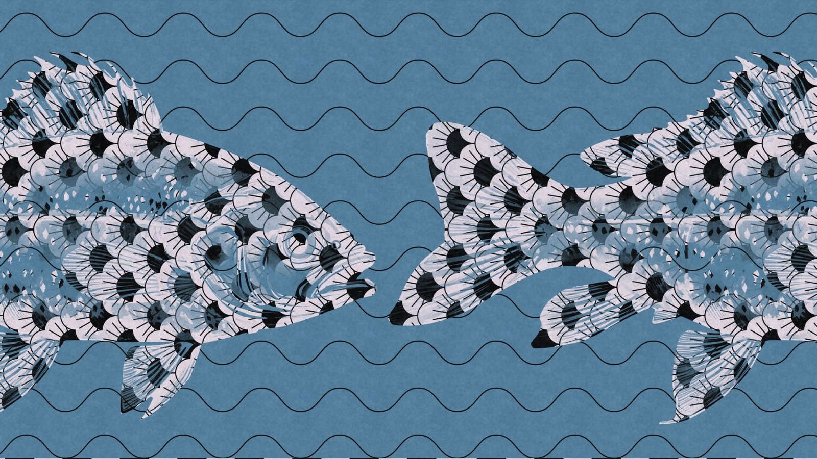 Aquatic Mosaic-Peel and Stick Wallpaper
