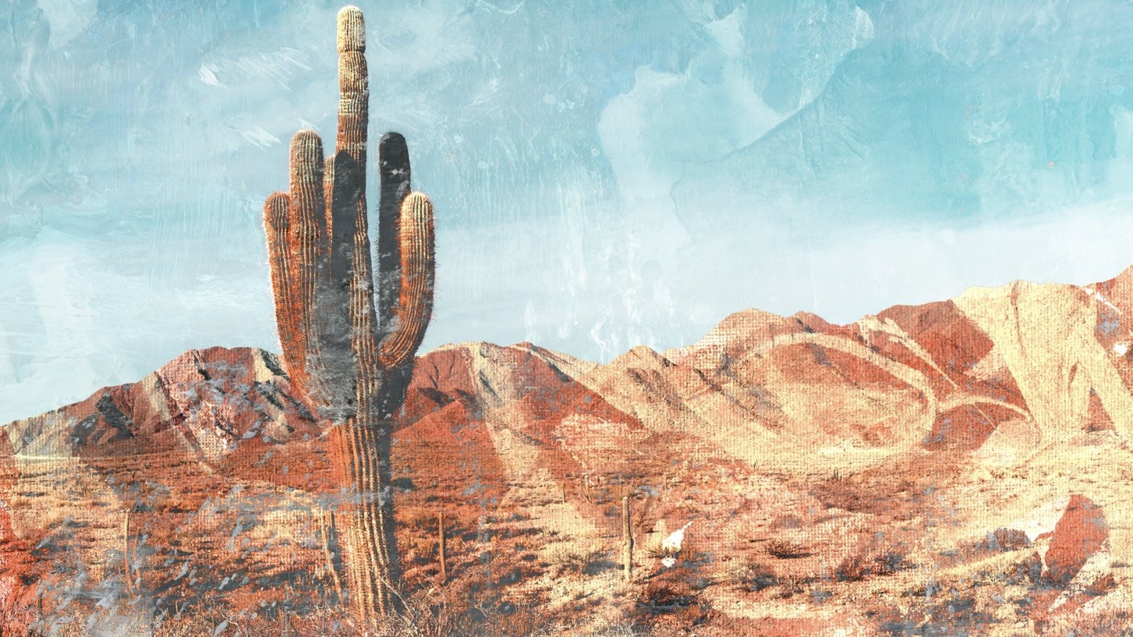 Desert Monolith-Peel and Stick Wallpaper