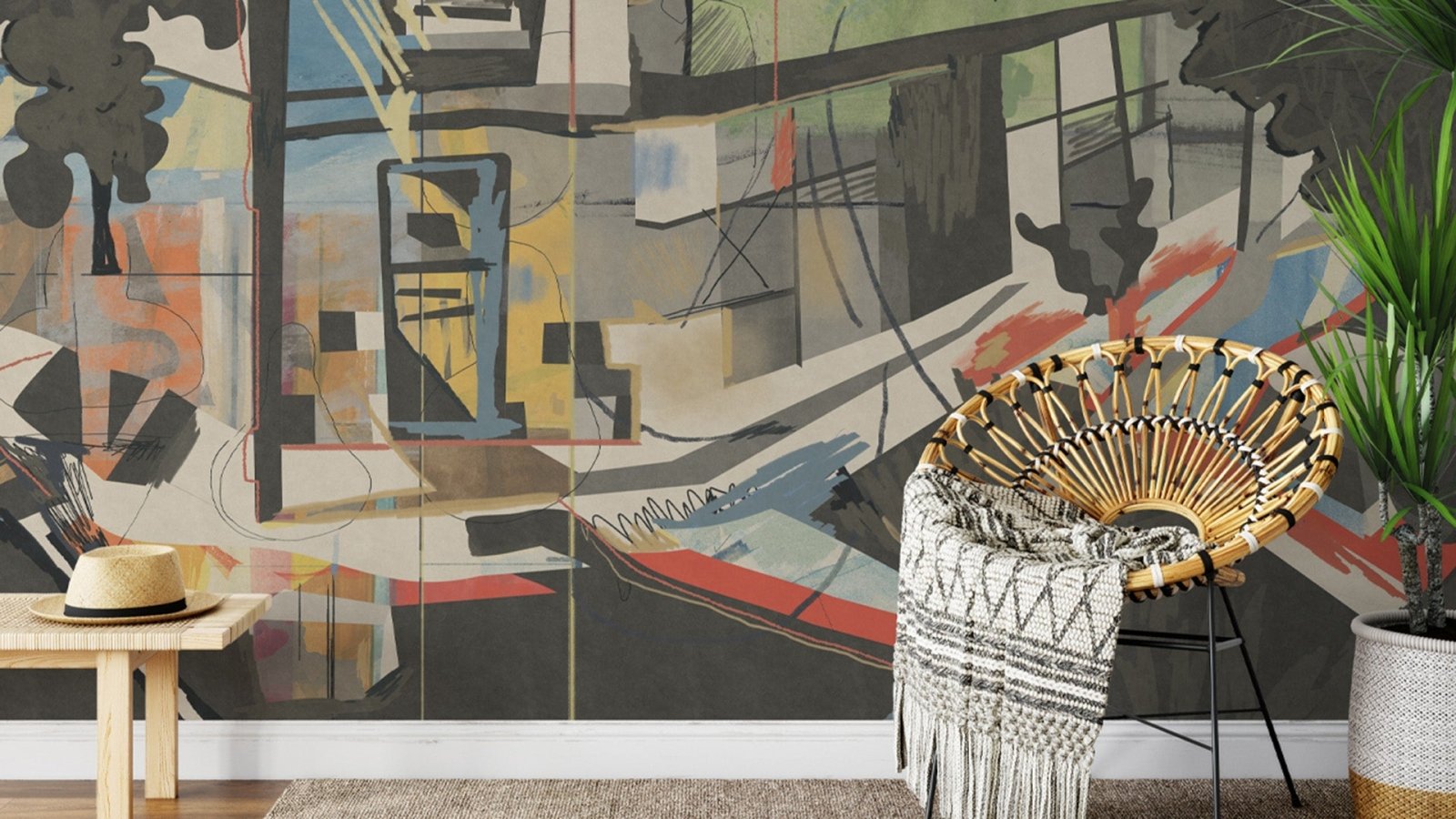 Urban Fusion-Peel and Stick Wallpaper