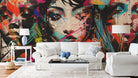 Vivid Visages-Peel and Stick Wallpaper